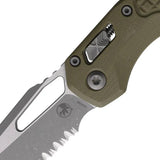 Microtech Ram-Lok AP Frag G10 Folding Knife with 3.75 Inch Bohler M390MK Blade Apocalyptic Finish For Knife Enthusiasts by Microtech