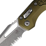 Microtech MSI Ram-Lok AP Frag OD Folding Knife For EDC Enthusiasts, 3.75in Bohler M390MK Blade With Apocalyptic Coating by Microtech