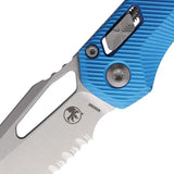 Microtech Ram-Lok SW Blue EDC Knife With Bohler M390MK Blade For Professionals And Enthusiasts by Microtech