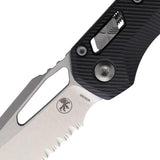 Microtech MSI Ram-Lok Folding Knife Black for EDC Enthusiasts Premium Stonewashed Bohler M390MK Blade by Microtech