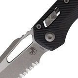 Microtech Premium Ram Lok Knife AP FS Black G10 Handle Serrated M390 Blade For Tactical EDC by Microtech