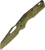 Microtech MSI Ram-Lok SE Cerakote Bamboo Folding Knife 3.75in M390 Blade Aluminum Handle EDC by Microtech