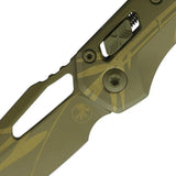 Microtech MSI Ram-Lok SE Cerakote Bamboo Folding Knife 3.75in M390 Blade Aluminum Handle EDC by Microtech