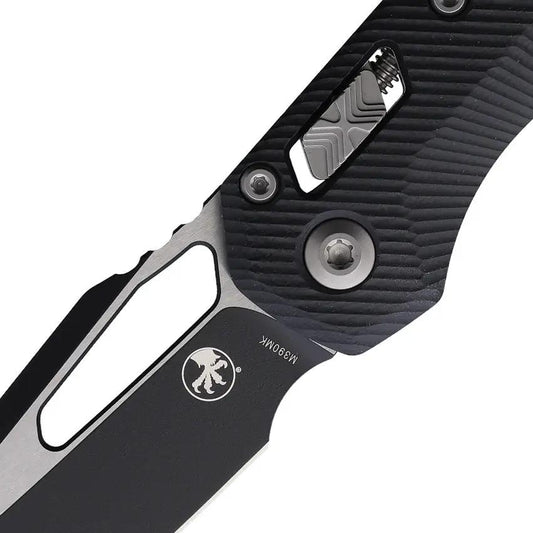 Microtech Premium Ram-Lok Knife Black G10 3.75-Inch Bohler M390MK Sheepsfoot Blade For EDC Enthusiasts by Microtech