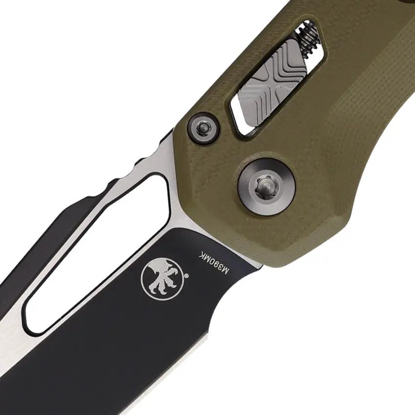 Microtech Ram Lok Frag G10 OD Green Premium 210 1FRGTOD EDC Knife With M390 Blade And Pocket Clip by Microtech