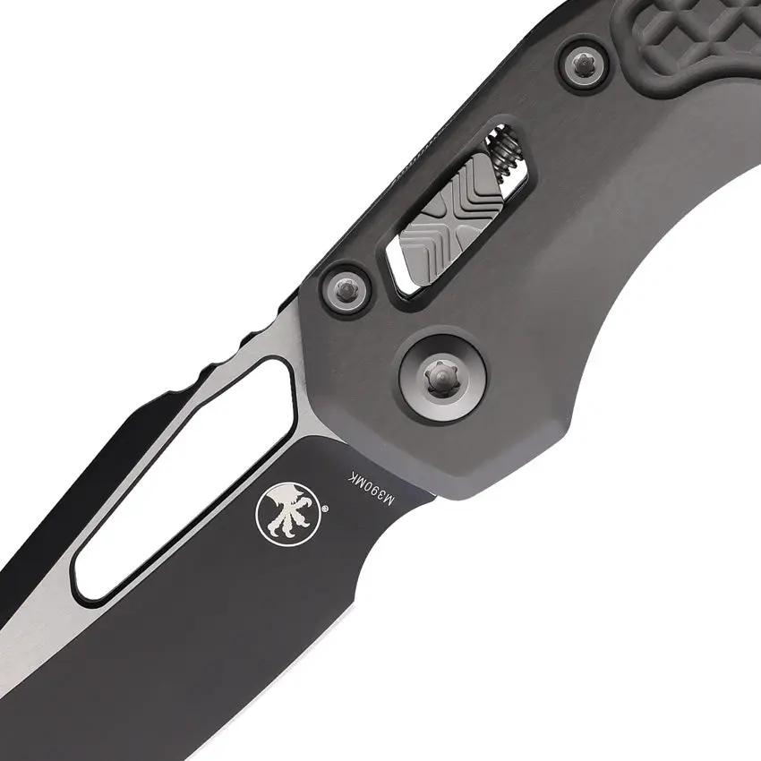 Microtech Ram-Lok Frag Natural EDC Knife With Bohler M390 Two Tone Sheepsfoot Blade by Microtech