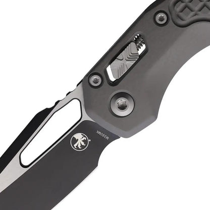 Microtech Ram-Lok Frag Natural EDC Knife With Bohler M390 Two Tone Sheepsfoot Blade by Microtech