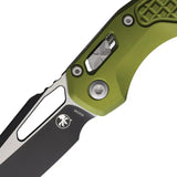 Microtech Ram-Lok SE Frag OD Knife With M390MK Blade And Green Aluminum Handle For EDC Enthusiasts by Microtech