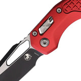 Microtech RAM Lok SE Frag Red Knife With Bohler M390MK Blade 3.75 In Sheepsfoot For EDC Enthusiasts by Microtech