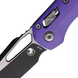 Microtech MSI Ram-Lok Purple 210-1PU Folding Knife For EDC Enthusiasts With Bohler M390MK Blade by Microtech