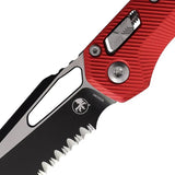 Microtech Ram-Lok Red Fluted 210-2FLRD EDC Knife TwoTone by Microtech