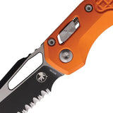 Microtech Ram Lok Frag Orange Knife 3.75 Inch Blade Two Tone Aluminum Handle For Tactical EDC by Microtech