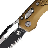Microtech Ram-Lok Tan PS 210-2FRTA Tactical Folding Knife With M390MK Sheepsfoot Blade For EDC Enthusiasts by Microtech