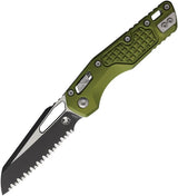 Microtech Ram-Lok FS OD Folding Knife With Bohler M390MK Sheepsfoot Blade Premium Two Tone Finish 5in Closed For EDC by Microtech