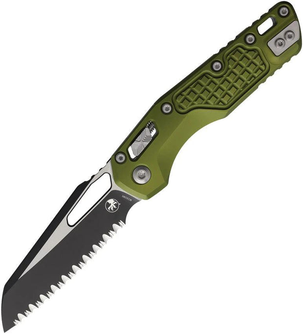 Microtech Ram-Lok FS OD Folding Knife With Bohler M390MK Sheepsfoot Blade Premium Two Tone Finish 5in Closed For EDC by Microtech