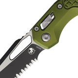 Microtech Ram-Lok FS OD Folding Knife With Bohler M390MK Sheepsfoot Blade Premium Two Tone Finish 5in Closed For EDC by Microtech