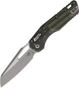 Microtech MSI Ram-Lok Tri Grip Flag Knife 210T10APPMODFLAG M390MK Stainless Sheepsfoot 5 Inch Closed for Enthusiasts by Microtech