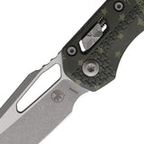 Microtech MSI Ram-Lok Tri Grip Flag Knife 210T10APPMODFLAG M390MK Stainless Sheepsfoot 5 Inch Closed for Enthusiasts by Microtech