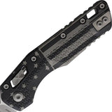 Microtech MSI RamLok TriGrip Ap Flag Knife For Collectors With Bohler M390MK Blade Apocalyptic Finish Black by Microtech