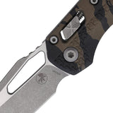 Microtech Ram Lok Tri Grip AP Tiger Stripe Folding Knife 210T 10APPMTRC Bohler M390MK For EDC Enthusiasts by Microtech
