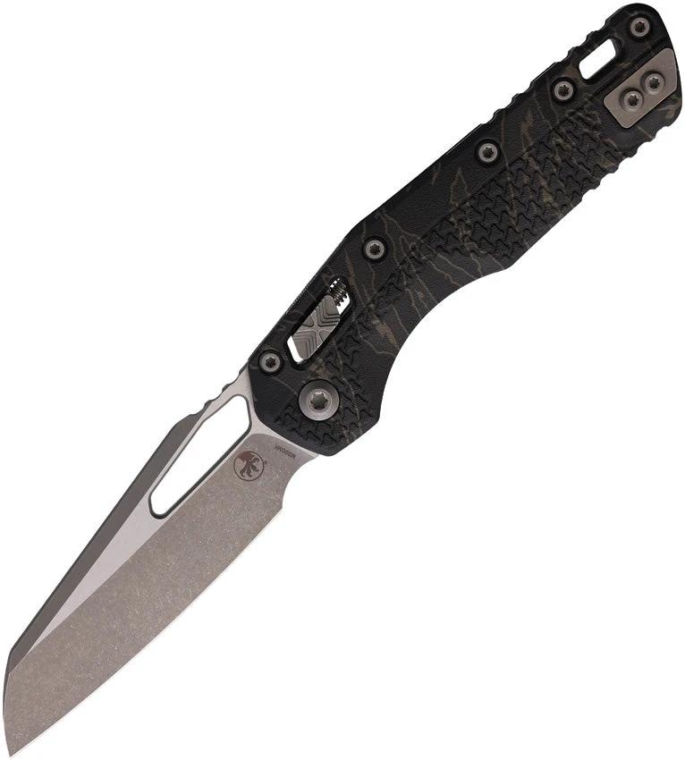 Microtech Ram Lok Tri Grip AP Tiger Tactical Knife For EDC Enthusiasts And Collectors With M390 Blade by Microtech