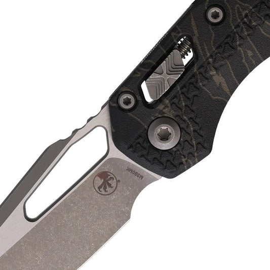 Microtech Ram Lok Tri Grip AP Tiger Tactical Knife For EDC Enthusiasts And Collectors With M390 Blade by Microtech