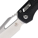 Microtech MSI Ram-Lok Tri Grip Black 210T-10PMBK-A1 EDC Tactical Knife With Stonewashed Bohler M390 Blade by Microtech