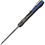 Microtech MSI Ram-Lok Tri Grip Black 210T-10PMBK-A1 EDC Tactical Knife With Stonewashed Bohler M390 Blade by Microtech