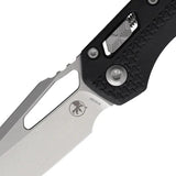 Microtech MSI Ram Lok Tri Grip Knife Black Red Handle Bohler M390MK Stonewash Blade 5in Closed For EDC Fans by Microtech