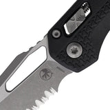 Microtech Ram-Lok Tri Grip AP Knife 3.75in M390MK Sheepsfoot With Apocalyptic Finish For EDC by Microtech