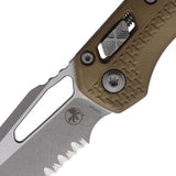 Microtech Ram-Lok Tri-Grip Tactical Knife with M390MK Blade Apocalyptic Finish for EDC Enthusiasts by Microtech
