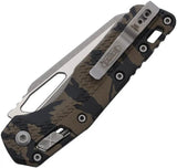 Microtech Ram-Lok Tri Grip Tiger EDC Knife With Apocalyptic Finish M390 Sheepsfoot Blade For Tactical Enthusiasts by Microtech
