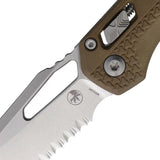 Microtech Ram-Lok SW DE PS 210T-11PMDE Tactical EDC Knife With 5 Inch Closed And Stonewash M390MK Blade by Microtech