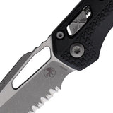 Microtech MSI Ram Lok Tri Grip Knife With Serrated M390 Blade Black Handle EDC Ready by Microtech