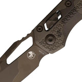 Microtech Ram-Lok Tri-Grip Chocolate Camouflage Knife With M390MK Sheepsfoot Blade 5 Inch Closed EDC Tactical by Microtech