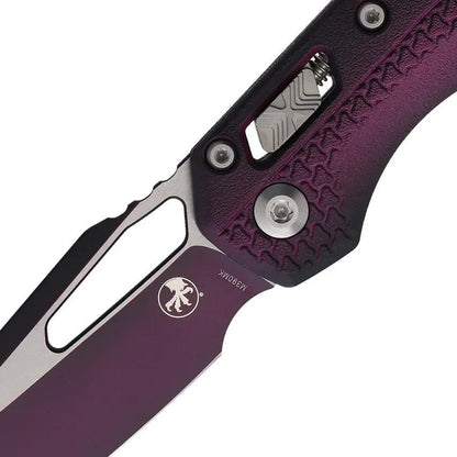 Microtech MSI Ram-Lok Tri Grip Sangria M390 Sheepsfoot Knife 210T-1PMFSR For EDC Enthusiasts by Microtech