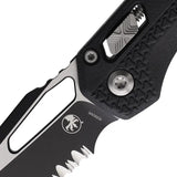 Microtech Ram-Lok PS Knife Black Tri-Grip M390MK Sheepsfoot 3.75in Blade EDC Ready by Microtech