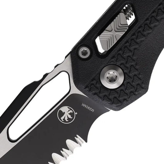 Microtech Ram-Lok PS Knife Black Tri-Grip M390MK Sheepsfoot 3.75in Blade EDC Ready by Microtech