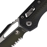 Microtech Ram-Lok Tri Grip Bazooka Knife 210T-3PMFBO With M390MK Serrated Sheepsfoot Blade EDC Tactical by Microtech