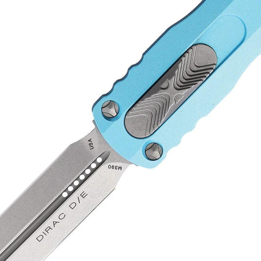 Microtech Automatic Dirac D E Otf Turquoise Aluminum Handle Tactical Knife For Collectors by Microtech