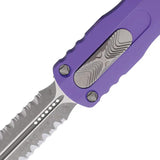 Microtech Auto Dirac D E OTF Knife For Tactical EDC Fans Purple Aluminum Handle Apocalyptic Finish by Microtech