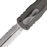 Microtech Auto Dirac D E OTF Knife Gray Aluminum Handle With Glass Breaker Pocket Clip For EDC Enthusiasts by Microtech