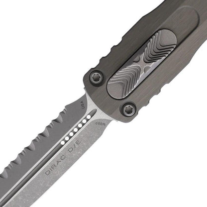 Microtech Auto Dirac D E OTF Knife Automatic Opening Serrated M390 Blade Glass Breaker For EDC Enthusiasts by Microtech