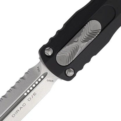 Microtech Auto Dirac D E OTF Knife Black 225-12 Serrated Dagger For EDC Enthusiasts by Microtech