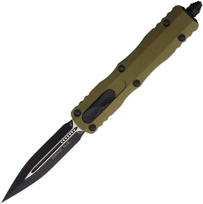 Microtech Auto Dirac D E OTF Knife Premium Two-Tone Bohler M390 Dagger Blade For EDC Enthusiasts by Microtech