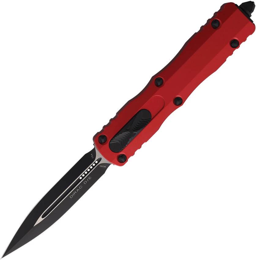 Microtech Auto Dirac Double Edge OTF Red Handle Premium EDC by Microtech