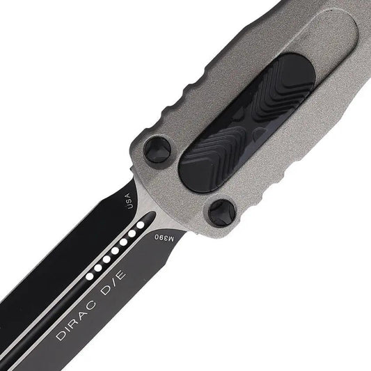 Microtech Auto Dirac D E OTF Dagger Knife For Tactical Enthusiasts, Auto Opening, 4.38in Closed, 3in Two-Tone Blade by Microtech
