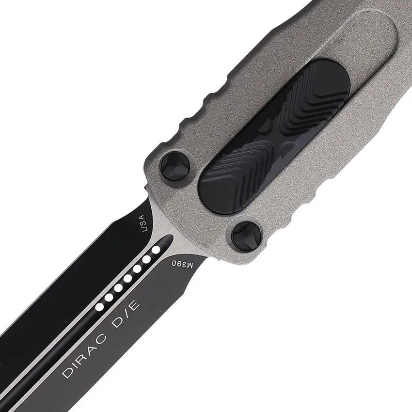 Microtech Auto Dirac D E OTF Dagger Knife For Tactical Enthusiasts, Auto Opening, 4.38in Closed, 3in Two-Tone Blade by Microtech