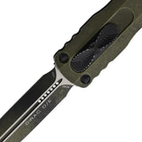Microtech Dirac Double Edge OTF Auto Knife Weathered Grenade Green Finish For EDC Enthusiasts by Microtech