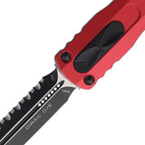 Microtech Dirac Auto OTF Knife With Red Aluminum Handle Glass Breaker For EDC Enthusiasts by Microtech